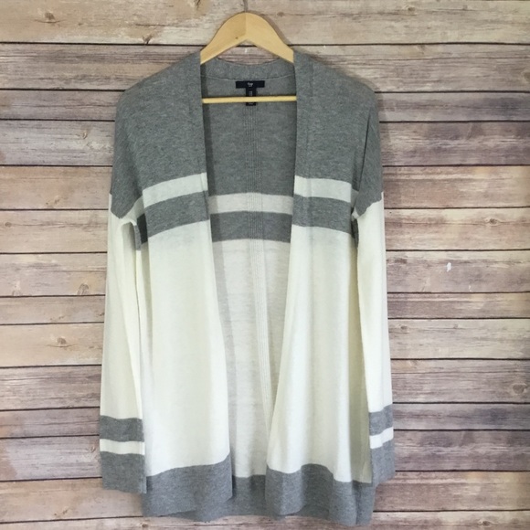 GAP Sweaters - GAP Open Front Striped Cardigan